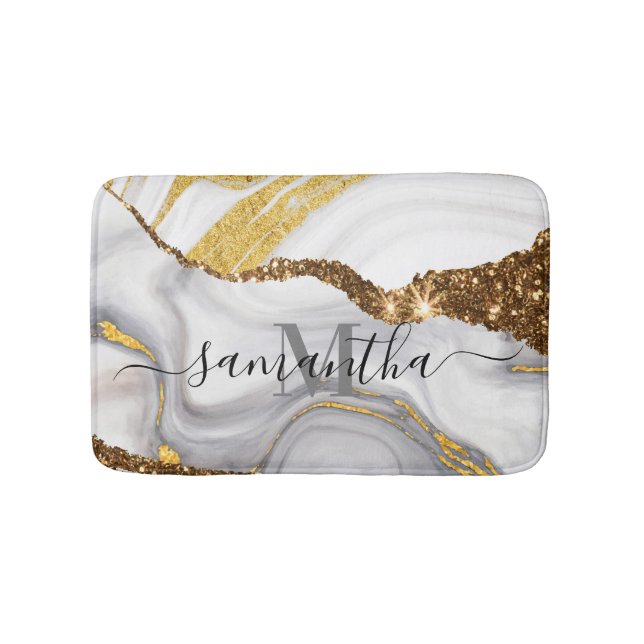 Tapis De Bain Marbre et Parties scintillant (Devant)