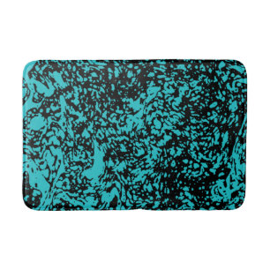Tapis De Bain Marbre Granit Texture Bleu