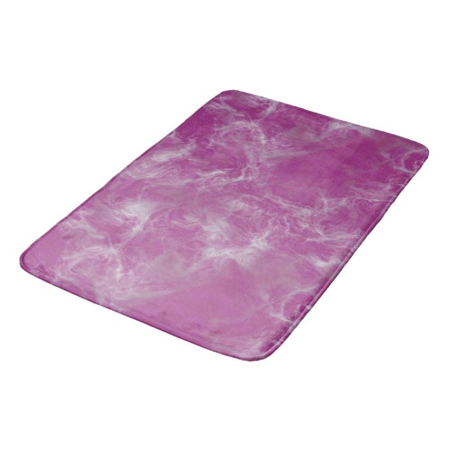 Tapis De Bain Marbre rose abstrait (Angle)