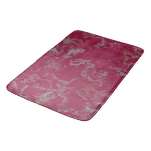 Tapis De Bain Marbre rose abstrait