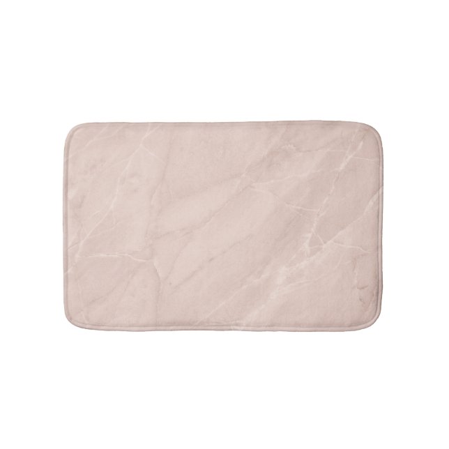 Tapis De Bain Marbre Rose Ton Élégant et Propre Aspect (Devant)