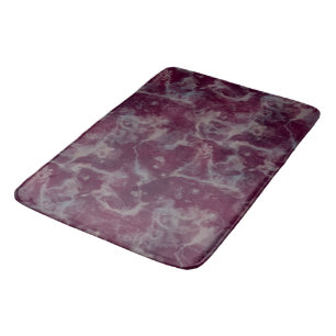 Tapis De Bain Marbre rouge au vin abstrait