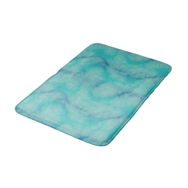 Tapis De Bain Marbre turquoise (Angle)