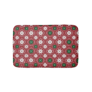 Tapis De Bain Marché de Noël scandinave Édition Fair Isle 1