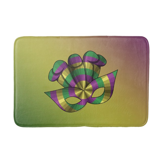 Tapis De Bain Mardi Gras Masque Mat (Devant)
