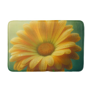 Tapis De Bain Marguerite Jaune Douce 