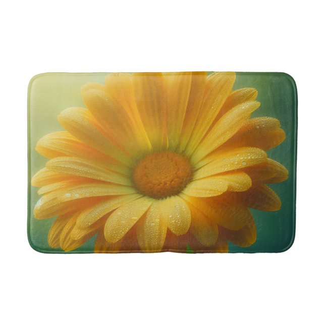 Tapis De Bain Marguerite Jaune Douce  (Devant)
