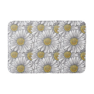 Tapis De Bain Marguerites