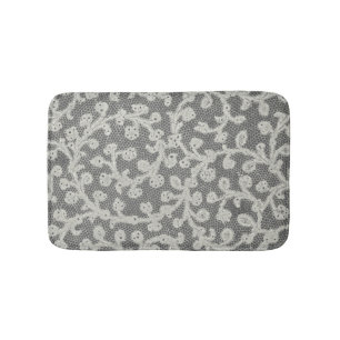 Tapis De Bain Mariage Antique Dentelle Lin Blanc Classique Joli
