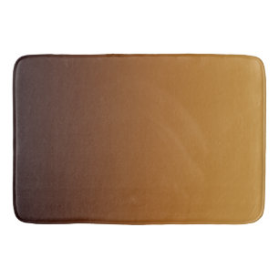 Tapis De Bain Marron Chocolat Doré Couleurs Chaudes