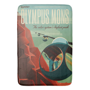 Tapis De Bain Mars Olympus Mons Système solaire Volcano le plus