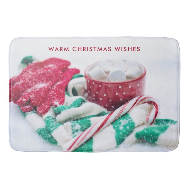 Tapis De Bain Marshmallows au cacao chaud & Noël Sucre de canne (Devant)