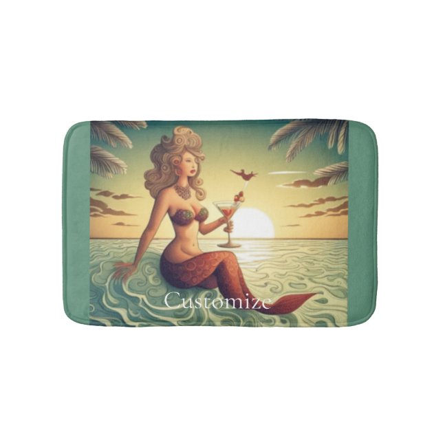 Tapis De Bain Martini Classy Mermaid Thunder_Cove (Devant)
