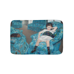 Tapis De Bain Mary Cassatt - Petite fille dans un fauteuil bleu
