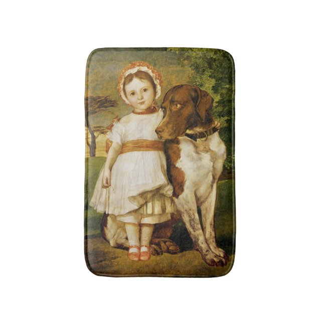 Tapis De Bain Mary Fox Avec Son Chien Pointeur Espagnol (G.F. Wa (Devant (Vertical))