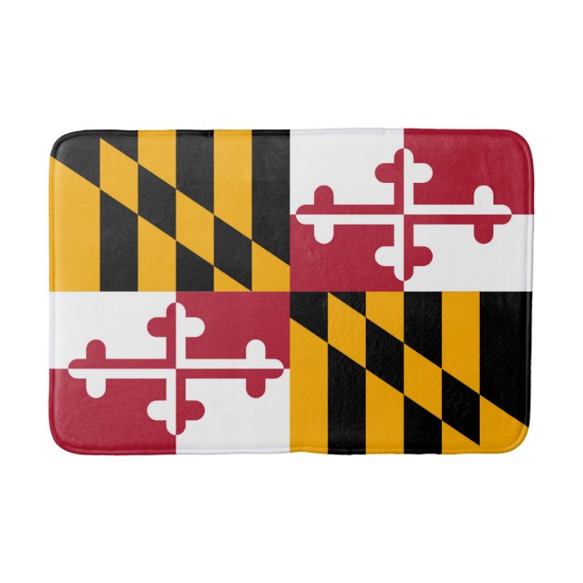 Tapis De Bain Maryland State Drapeau Conception personnalisée (Devant)