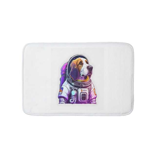 Tapis De Bain Mascotte de chien Astronout (Devant)