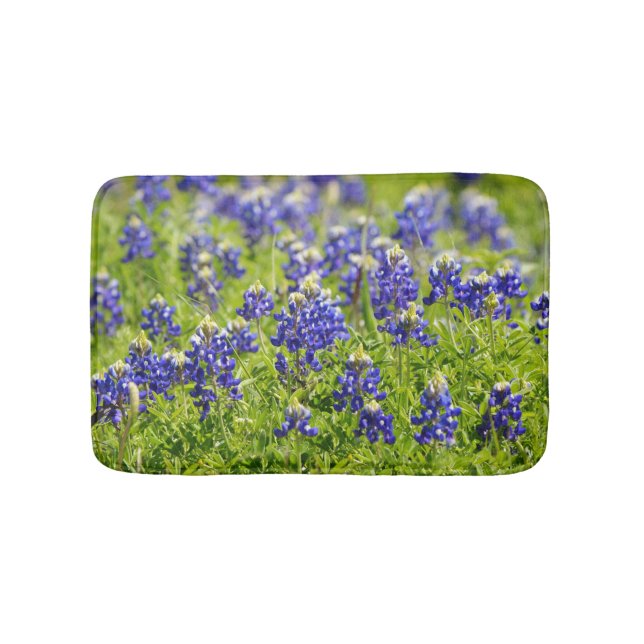 Tapis De Bain Mat à bain à fleurs de bleuets du Texas (Devant)