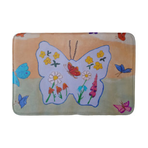 Tapis De Bain Mat Bain Rêvé De Papillon