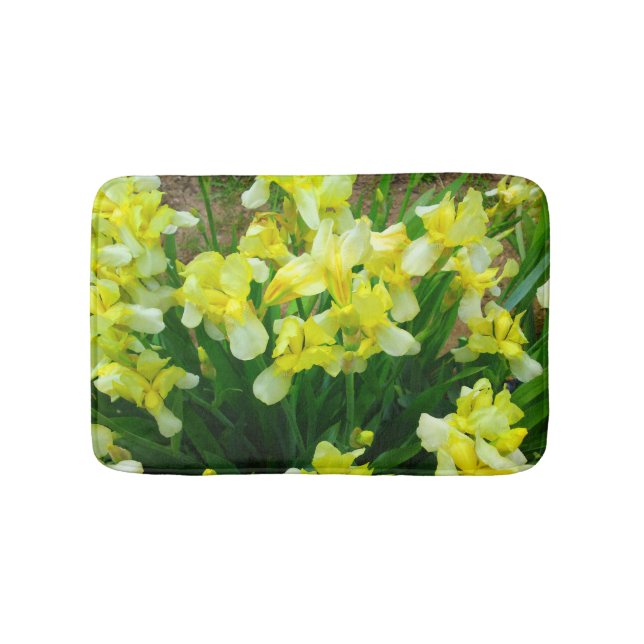 Tapis De Bain Mat de bain à fleur jaune (Devant)