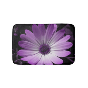 Tapis De Bain Mat de bain à fleurs mauve