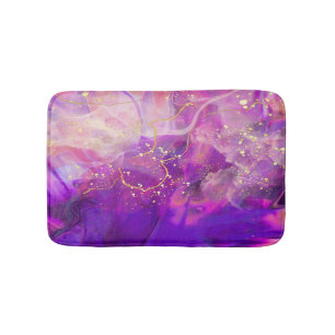 Tapis De Bain Mat de bain Abstrait pourpre