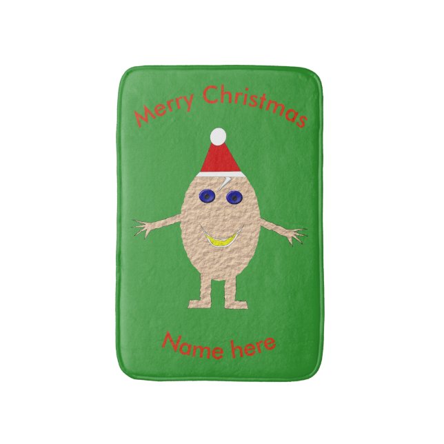 Tapis De Bain Mat de bain aux oeufs de Noël amusant (Devant (Vertical))
