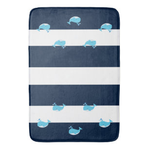 Tapis De Bain Mat de bain - Baleine bleu clair