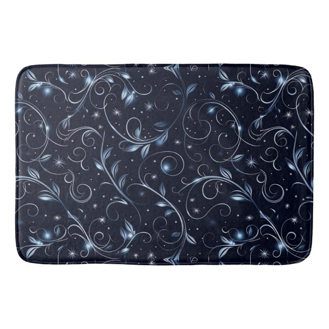 Tapis De Bain Mat de bain bleu hiver (Devant)