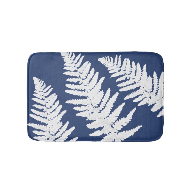 Tapis De Bain Mat de bain botanique Indigo Fern (Devant)