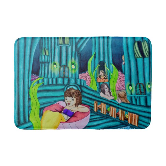 Tapis De Bain Mat de bain caché des sirènes (Devant)