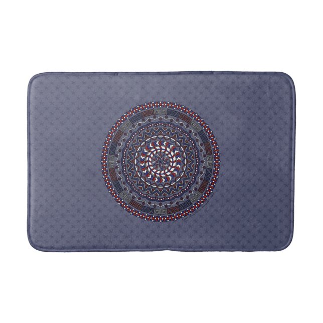 Tapis De Bain Mat de bain Connected Independence Day (Devant)