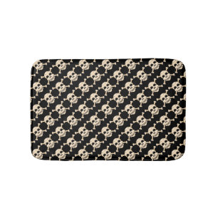 Tapis De Bain Mat de bain crâne et os croisés