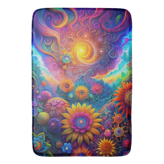 Tapis De Bain Mat de bain d'art hippie (devant Vertical)
