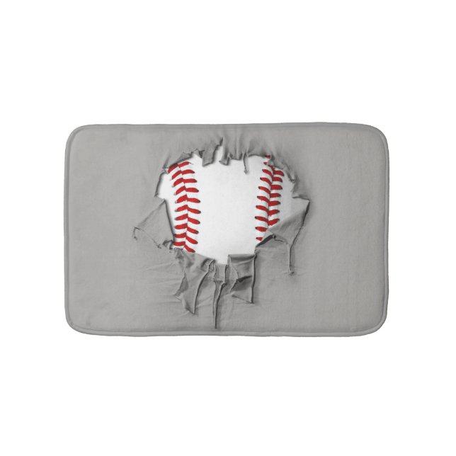 Tapis De Bain Mat de bain de baseball déchiré (Devant)