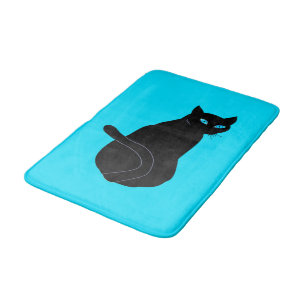 Tapis De Bain Mat de bain de chat noir - Couleurs personnalisées