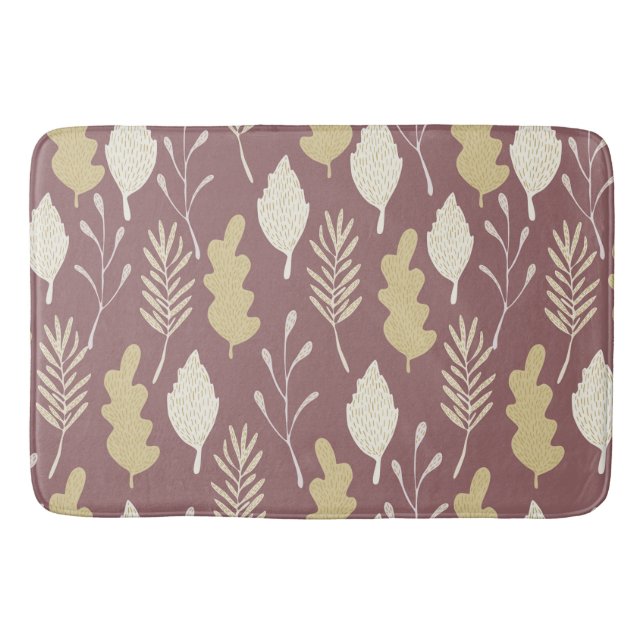 Tapis De Bain Mat de bain de feuillage d'automne (Devant)