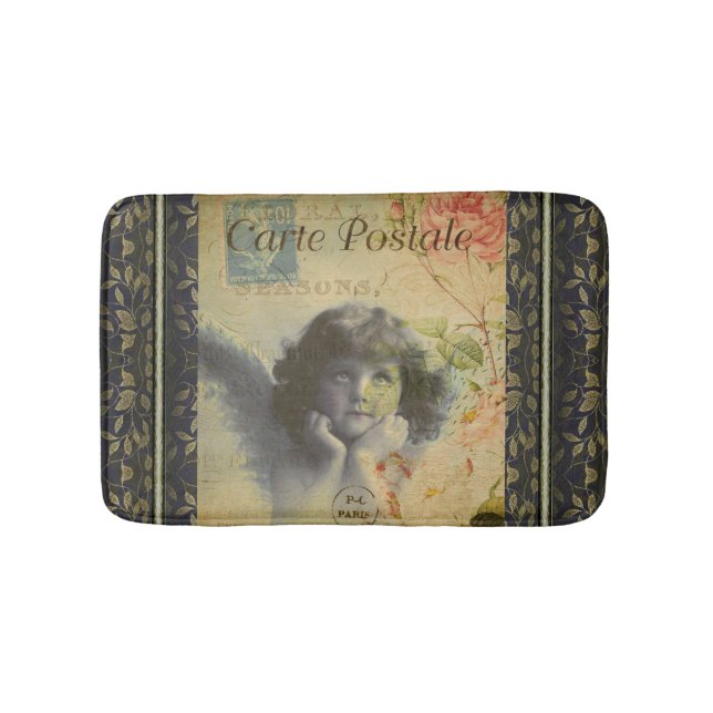 Tapis De Bain Mat de bain de la carte postale française (Devant)
