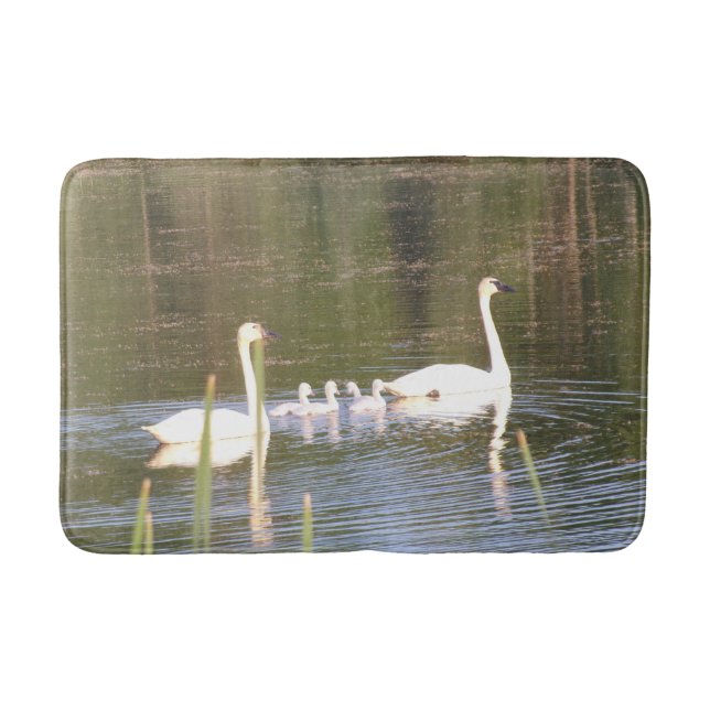 Tapis De Bain Mat de bain de la famille du cygne (Devant)