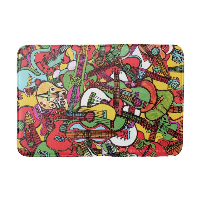 Tapis De Bain Mat de bain de la fête de guitare (Devant)