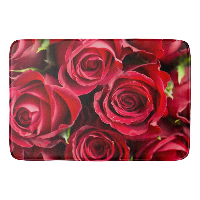 Tapis De Bain Mat de bain de luxe Red Roses (Devant)