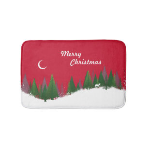 Tapis De Bain Mat de bain de Noël Woods