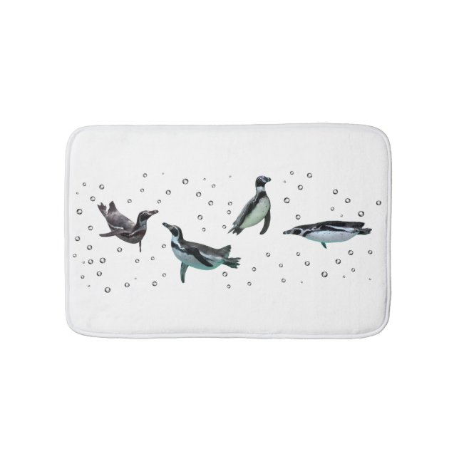 Tapis De Bain Mat de bain de pingouins mousseux (Devant)