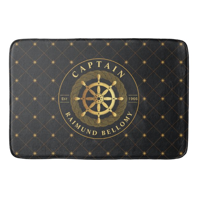 Tapis De Bain Mat de bain de roue Gold Ship (Devant)