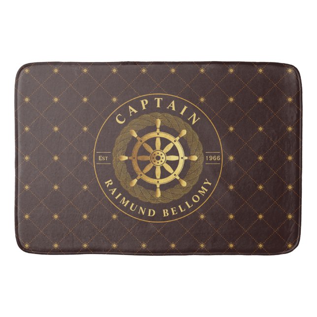 Tapis De Bain Mat de bain de roue Gold Ship (Devant)