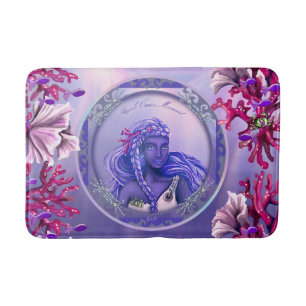 Tapis De Bain Mat de bain de sirène de mer pourpre