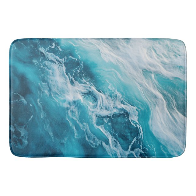 Tapis De Bain Mat de bain d'eaux bleues (Devant)
