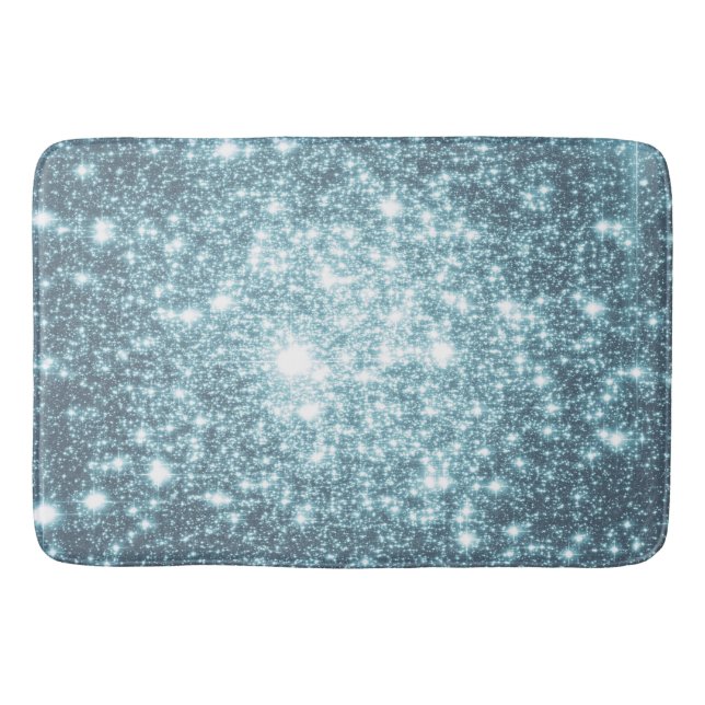 Tapis De Bain Mat de bain des étoiles turquoises (Devant)