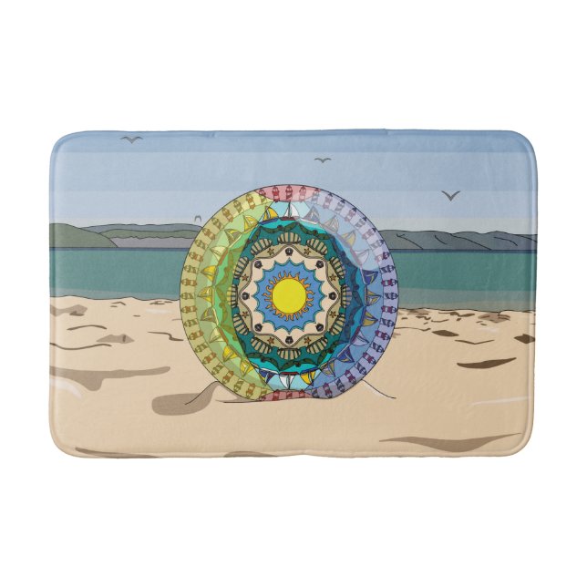 Tapis De Bain Mat de bain d'été ensoleillé (Devant)