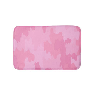 Tapis De Bain Mat de bain en camouflage rose